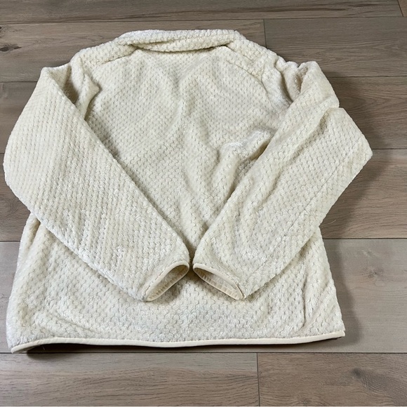 Columbia Fireside 1/4 Zip Sherpa Fleece Pullover Off White Chalk Color - Picture 12 of 13